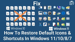 How to Fix Corrupted Desktop Shortcut Icons in Windows 1011  Restore Corrupted Desktop Icons [upl. by Etyak]