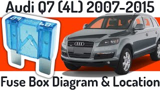 Audi Q7 4L 20072015  Fuse Box Diagram amp Location [upl. by Stephenie509]