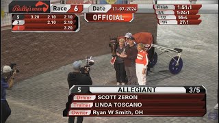 Allegiant amp Scott Zeron won Matron Champion 3 YO Filly Trot 146050 in 1511 at Dover Downs [upl. by Notniw]