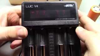 Efest LUC V4 LCD Universal Charger Review [upl. by Eimaraj223]