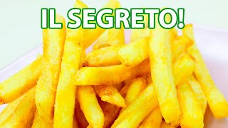 PATATINE FRITTE ALLA BELGA CON DOPPIA FRITTURA SCOMMETTO CHE COSI NON LE HAI MAI FATTE [upl. by Aesoh]