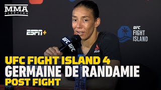 UFC Fight Island 4 Germaine De Randamie I Deserve More Respect  MMA Fighting [upl. by Larrej]