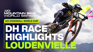 Loudenvielle Downhill Elite Men Race Highlights  UCI Mountain Bike Downhill World Cup [upl. by Einafpets]