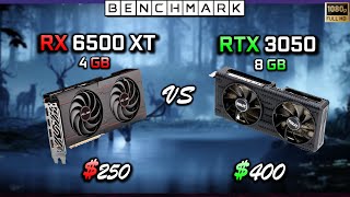 RX 6500 XT vs RTX 3050  Test in 10 Games [upl. by Iruy]