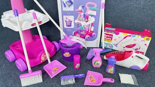 8 Minutes Satisfying with Unboxing Super Cute Sweet Home Magical Play Set Pink Cleaning Cart ASMR [upl. by Allesig]