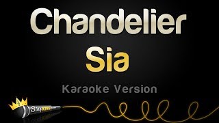 Sia  Chandelier Karaoke Version [upl. by Dollie]