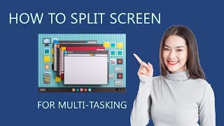 How to Split Screen for MultiTasking using Windows 10 Snapping [upl. by Scribner]