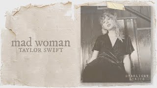 Taylor Swift  mad woman Lyric Video HD [upl. by Ester]