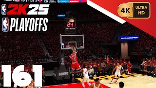 NBA 2K25 My Career PC 4K EP161 Playoffs East Semis Game 3 Bulls  Hawks [upl. by Eiboj]