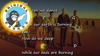 Midnight Oil  Beds Are Burning  Chords and Lyrics [upl. by Scholem381]