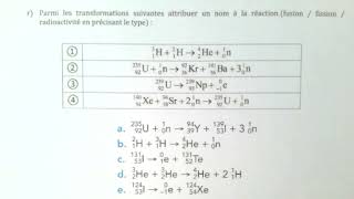 Pratique tes réactions nucléaires 1 [upl. by Anrak]