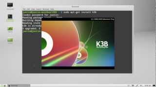 how to burn cds and dvds on Linux Mint 13 [upl. by Ruddie212]