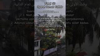 Syarat Jamak Takhir music dosa quotes fiqih [upl. by Dibri]