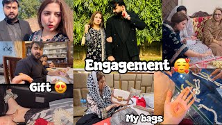 BHAI KI ENGAGEMENT😍❤️ SHADI K BAD PEHLA FUNCTION ATTEND KIA 🫶🏻 MY BAGS COLLECTION 💼 [upl. by Atihcnoc]