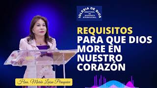 Requisitos para que Dios more en nuestro corazón  Hna María Luisa Piraquive  IDMJI [upl. by Neeham906]