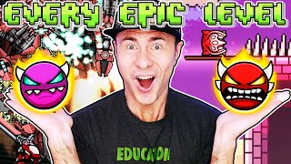 I Completed EVERY EPIC RATED Platformer Level in Geometry Dash 22 [upl. by Gyasi]