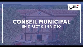 Conseil Municipal de la Ville de Gaillac 4 Décembre 2024 [upl. by Ellehsat262]