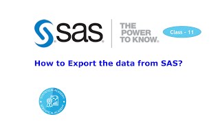 Exporting Data from SAS to Excel PDF and Word A Comprehensive Guide Class  11 [upl. by Wally]