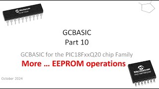 PT10 PIC18xxQ20 chip Family  Using EEPROM [upl. by Aicatsan]