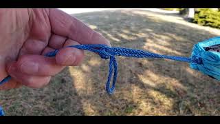 Hammock whoopie sling kit  hardware free EVO loop Fast shackle  toggle knot [upl. by Lanette]