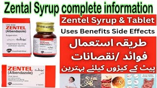 Zentel Syrup Uses In Urdu  Zentel Tablet Uses In Urdu  Side Effects [upl. by Sedgewick]