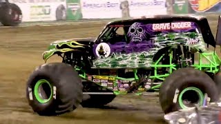 Grave Digger Nashville 2018  Monster Jam FULL FREESTYLE [upl. by Enitnemelc]