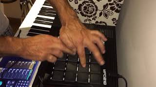 akai mpd 218 finger drumming [upl. by Winthorpe]