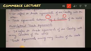 bilateral and multilateral trade agreements  class 12 Indian economic development [upl. by Reyotal]