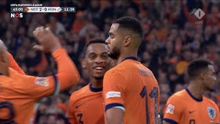 Cody Gakpo Goal Netherlands vs Hungary 40 All Goals and Extended Highlights [upl. by Gaulin729]