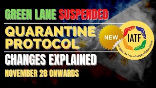 🛑LATEST QUARANTINE PROTOCOL EXPLAINED  GREEN LANE IS SUSPENDED  RED COUNTRIES UPDATE  PH TRAVEL [upl. by Violetta958]