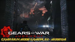 Gears of War Judgment  Campaign Mode Gameplay  Museum [upl. by Jovitta]