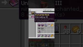 POV you finally get Unbreaking 3 in Minecraft minecraft unbreaking shorts music enchantment [upl. by Aisena]