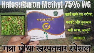 Halosulfuron Methyl 75 WG  Symatic herbicide  Coromandel symatic herbicide मोथा खरपतवार नियंत्रण [upl. by Aynekal891]