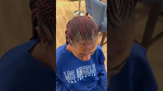 Ghana weaving bohemianbraids braids hairstyle naturalhair colorfulbraids protectivestyle [upl. by Eri78]