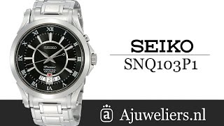 Seiko SNQ103P1 Premier Perpetual Calendar  Video Ajuweliers [upl. by Ayyn181]