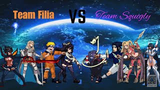 Mugen AI Battle Team Filia vs Team Squigly [upl. by Aisena949]