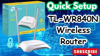 How to Setup Wireless router TLWR840N TPLink  UrduHindi [upl. by Turk]