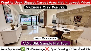 Live Infinite Panvel  123 BHK Sample Flat  Maximus City Panvel Site Visit Booking☎️8800678921 [upl. by Donata]