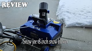 Snow Joe SJ625E Electric Snow Blower Review  Really Powerful Little Snow Blower [upl. by Scammon]