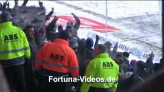 Schneeballschlacht in Rostock Hansa Rostock vs Fortuna Düsseldorf 19122009 [upl. by Lurleen]