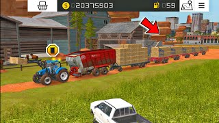 Fs 18 Feeds Hay Bales amp Straw For Cows  Fs18 Gameplay  Farming Simulator 18 Timelapse fs18 [upl. by Saisoj100]