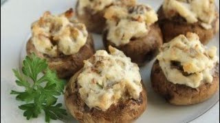 Фаршированные шампиньоны Вкуснота на праздничный стол ГРИБЫ НА СКОВОРОДЕ [upl. by Goebel244]