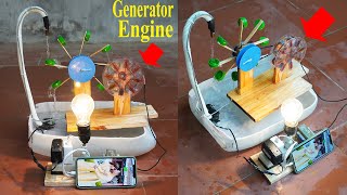 How I Make A Small Permanent Hydroelectric Generator At Home [upl. by Aile]