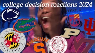 COLLEGE DECISION REACTIONS 2024 but normal and realistic  vt psu northeastern umd [upl. by Welsh324]