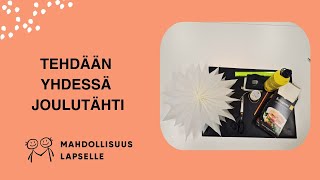 Tehdään yhdessä Joulutähti [upl. by Fredrick]