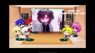 mha react to deku as random gacha tiktok [upl. by Yvel308]