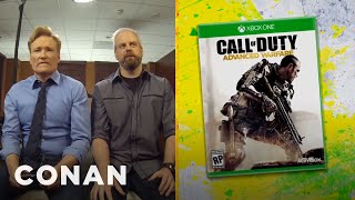 Clueless Gamer Conan Reviews quotCall Of Duty Advanced Warfarequot  CONAN on TBS [upl. by Nnylylloh]