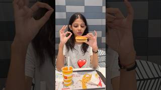 100 Rs McDonalds Challenge  Mc Burger Fries amp more😱 shorts [upl. by Anual686]