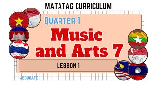 MUSIC AND ARTS 7  DEPED MATATAG CURRICULUM  LESSON 1 [upl. by Nnayram923]