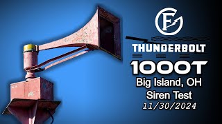 8RPM Thunderbolt 1000T Siren Test  Attack  Big Island OH [upl. by Airamalegna]